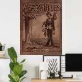 1915年の楽譜「WEET BLUES」 ポスター (ホームオフィス)