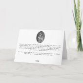 1915年の農家と畑、コネチカット州マディソン サンキューカード (裏面)