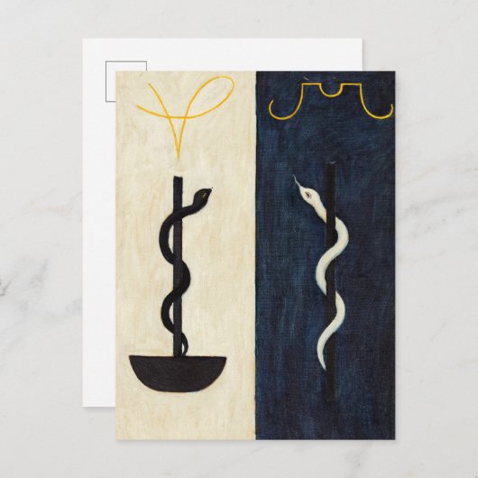 1915年の霊界No.57アンナ・カッセル インビテーションポストカード (正面/裏面)