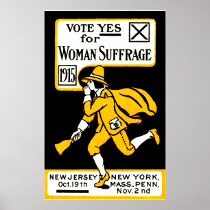 1915年のYes! レディース選挙権ポスター ポスター