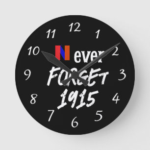 1915年を忘れない時計 ラウンド壁時計