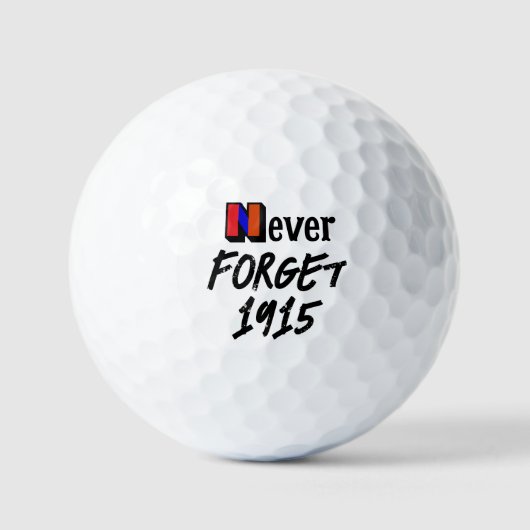 1915年を忘れるな ゴルフボール (正面)