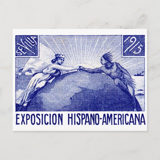 1915年アメリカスペインの万博ポスター ポストカード (正面)