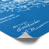 1915年飛行船飛行機特許スケッチプリント ポスター (角)