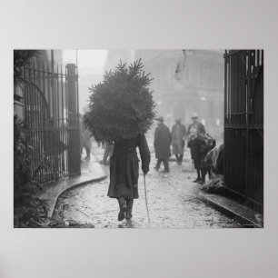 1915年:兵士運のクリスマスツリー ポスター