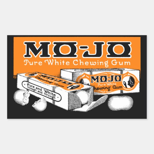 1915 Mo-Joチューインガム 長方形シール (正面)