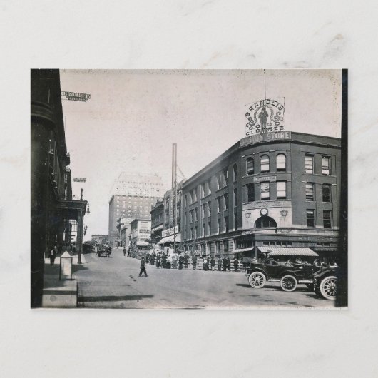 1915 Oklahoma City, Downtown View,ヴィンテージ ポストカード (正面)