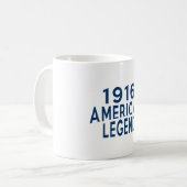 1916のアメリカの伝説の誕生日のデザイン コーヒーマグカップ (正面左)