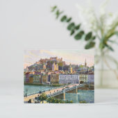 1916アクアレルザルツブルグ州ブリッジ ポストカード (スタンド正面)