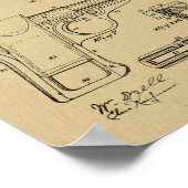 1916スミスガン特許美術スケッチプリント ポスター (角)