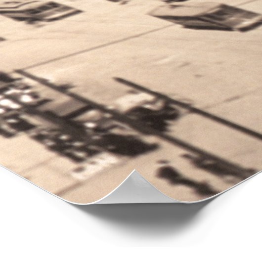 1916バーミンガムのスカイライン、ALヴィンテージ写真 ポスター (角)