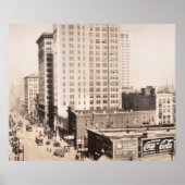 1916バーミンガムのスカイライン、ALヴィンテージ写真 ポスター (正面)