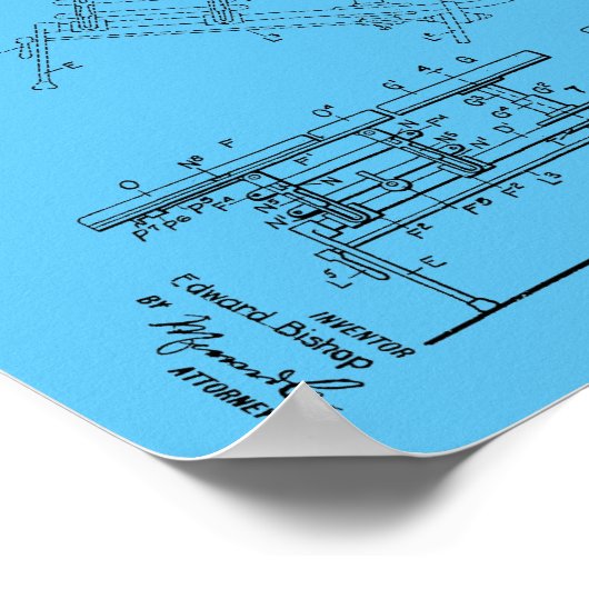 1916ヴィンテージカイロプラクティック表特許芸術プリント ポスター (角)