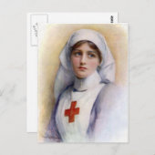 1916ヴィンテージ再生ナース葉書 ポストカード (正面/裏面)
