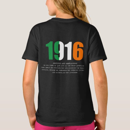 1916年のイースター上昇および布告の記念 パーカ (裏面)