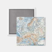1916年のヨーロッパ地形図 マグネット (正面/裏面)