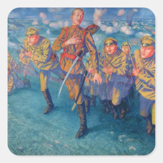 1916年の射撃線 スクエアシール (正面)