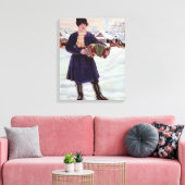 1916年の干潮 キャンバスプリント (インサイチュ (リビング))