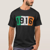 1916年アイルランド国旗アイルランド反乱イースター上昇  Tシャツ (正面)