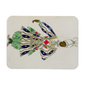 1916年アラジンの「黒人」の衣装（色） マグネット (横)