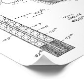 1916年ガン特許自動芸術スケッチプリント ポスター (角)