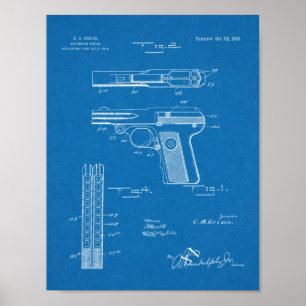 1916年ガン特許自動芸術スケッチプリント ポスター