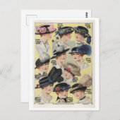 1916年モンゴメリー区のヴィンテージカタログの帽子 ポストカード (正面/裏面)