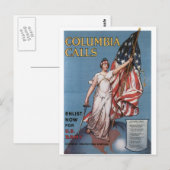 1916年頃の「今すぐアメリカ軍に参加せよ」 ポストカード (正面/裏面)