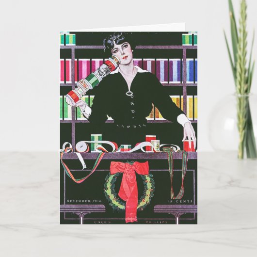 1916年12月Coles Phillips誌の表紙 シーズンカード (正面)