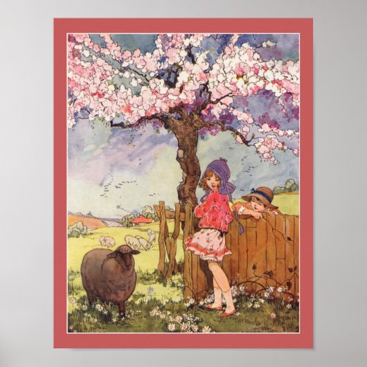 1916年 子どもと羊の童謡 ポスター (正面)