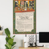1916 Ad for Woolworth Bullseye金ゴールド充填リング ポスター (ホームオフィス)