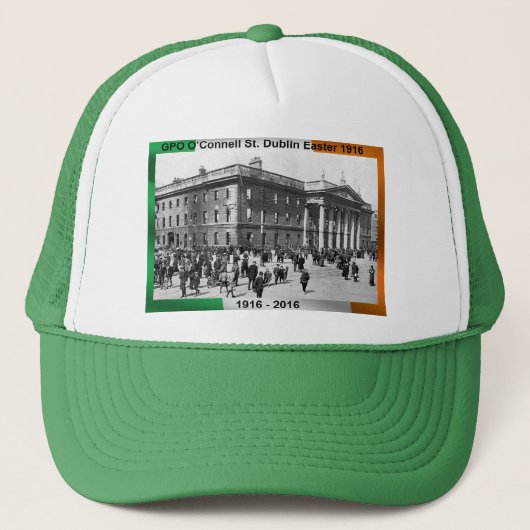 1916 Trucker-Hat用アイルランド画像 キャップ (正面)
