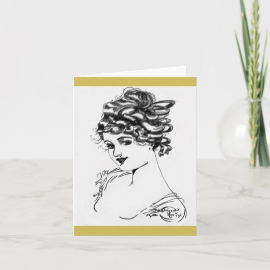 1917アールヌーボーノートカード！ カード (正面)