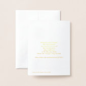 1917アールヌーボーレディーゴールドフォイルノートカード 箔カード (裏面封筒付き)