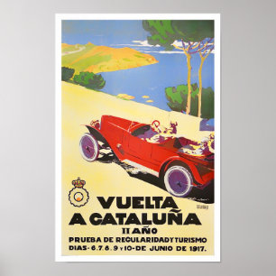 1917カタルーニャツアーヴィンテージレース ポスター