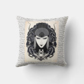 1917ヴィンテージエレガントロシアのアールヌーボー女性 クッション (裏面)