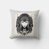 1917ヴィンテージエレガントロシアのアールヌーボー女性 クッション (正面)