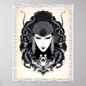 1917ヴィンテージエレガントロシアのアールヌーボー女性 ポスター (正面)