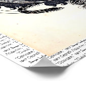 1917ヴィンテージエレガントロシアのアールヌーボー女性 ポスター (角)