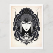 1917ヴィンテージエレガントロシアのアールヌーボー女性pos ポストカード (正面)