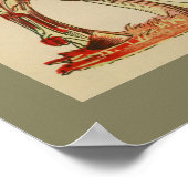 1917ヴィンテージ牛筋解剖図 ポスター (角)