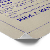 1917ヴィンテージ自転車マーケティング広告アートポスター ポスター (角)