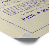 1917ヴィンテージ自転車マーケティング広告アートポスター ポスター (角)