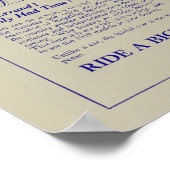 1917ヴィンテージ自転車マーケティング広告アートポスター ポスター (角)