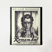 1917人の仕事仲間は覚えています! タペストリー (正面)