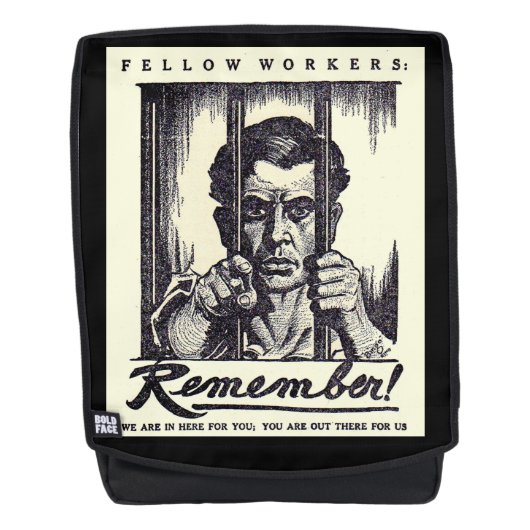 1917仲間の労働者を覚えて! バックパック (正面)