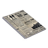 1917年のドイツの古新聞広告 ノートブック (右側)