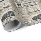1917年のドイツの古新聞広告 ラッピングペーパー (ロールコーナー)