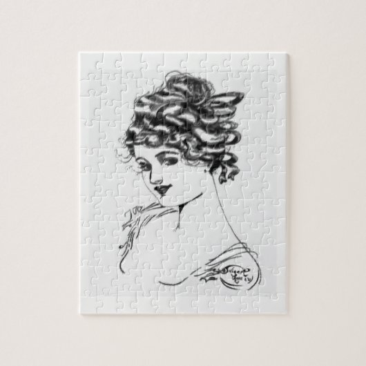 1917年のラッセルを引くアールヌーボーインクSwigert ジグソーパズル (縦)