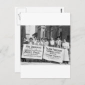 1917年の女性参政権抗議者、1917 ポストカード (正面/裏面)